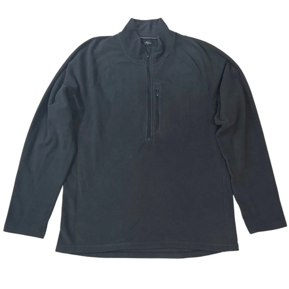 Adidas Outdoor Quarter Zip‎ Fleece Pullover Black Mens XL